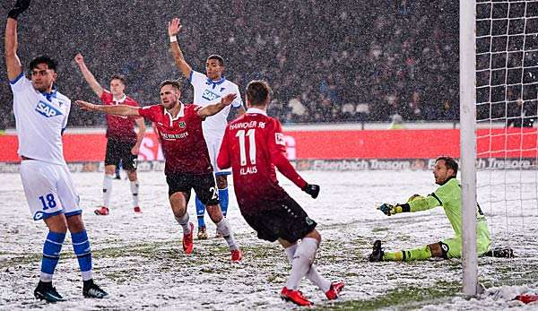 In der Hinrunde musste sich die TSG Hoffenheim in Hannover geschlagen geben. 