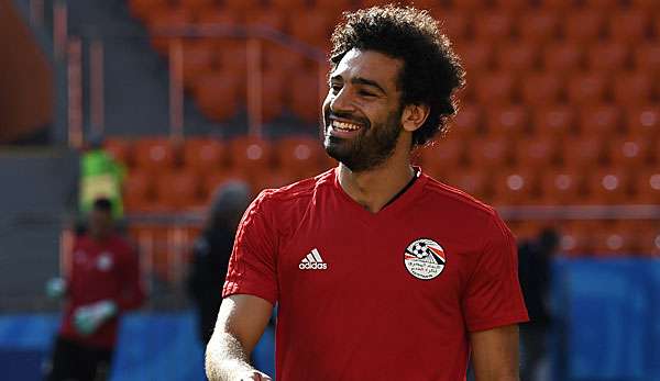 Mohamed Salah wird wohl gegen Uruguay auflaufen können.