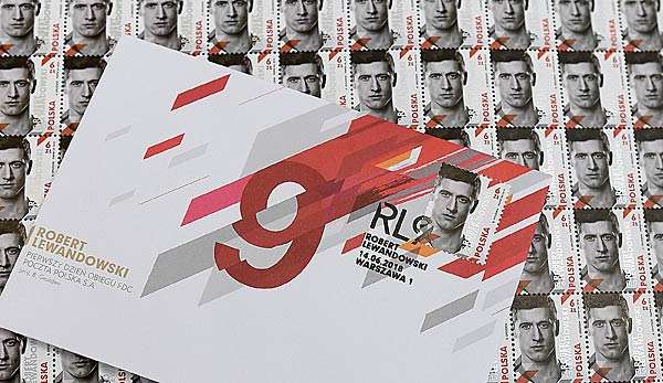 Robert Lewandowski hat ab jetzt seine eigene Briefmarke.