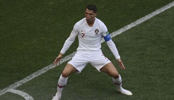 Cristiano Ronaldo von Portugal ist bisher der beste Torschütze der WM 2018.