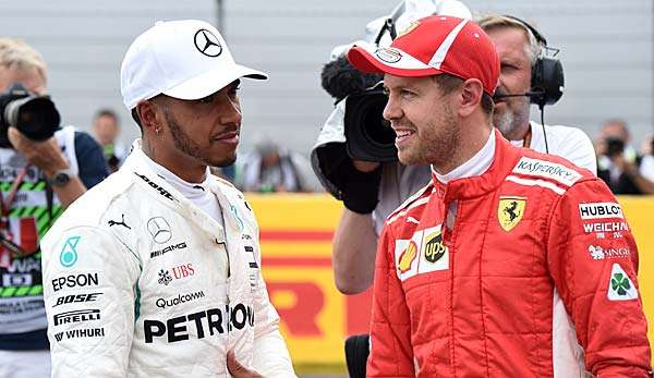 Lewis Hamilton startet von Rang drei, Sebastian Vettel zwei Plätze dahinter.