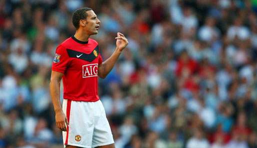 Manchesters Rio Ferdinand droht für die Partie gegen Blackburn auszufallen