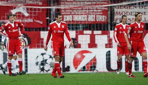 Das Elend in Rot: Die Bayern stehen nach dem 0:2 gegen Bordeaux vor dem CL-Aus