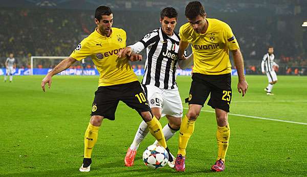 Sokratis (r.) und Henrikh Mkhitaryan (l.) haben gemeinsam beim BVB gespielt.