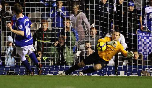Am 11. Spieltag rettete Shay Given ManCity das 0:0 in Birmingham durch einen gehaltenen Elfmeter