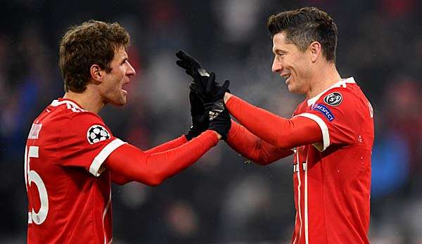 Thomas Müller hat Robert Lewandowski den Rücken gestärkt. 