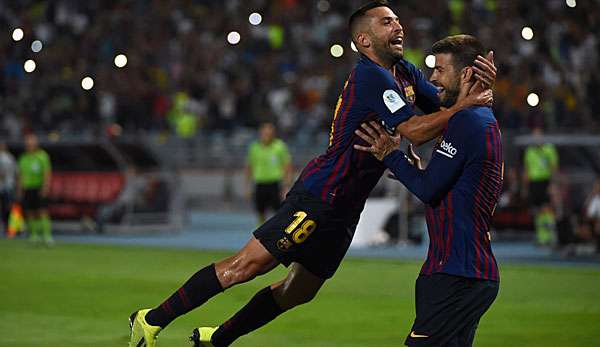 Gerard Pique glich für den FC Barcelona aus.