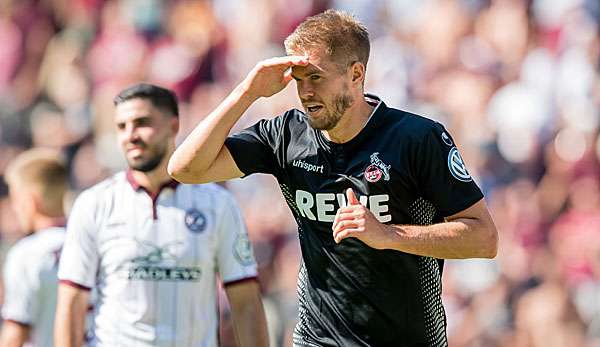 Simon Terodde war zuletzt beim 1. FC Köln nicht erste Wahl, traf nun aber am Wochenende im Pokal vierfach.