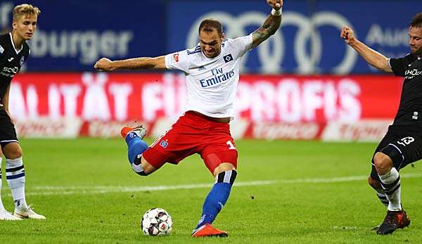 Pierre-Michel Lasogga erzielte gegen Bielefeld einen Doppelpack.