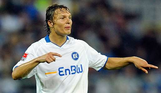 Christian Timm erzielte in dieser Saison in zehn Spielen zwei Tore für den Karlsruher SC