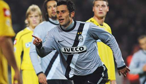 Fabio Grosso (v.) schoss Juventus Turin zum Sieg über Udinese Calcio