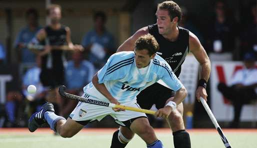 Lucas Vila (v.) wurde mit dem argentinischen Nationalteam 2008 Dritter der Champions Trophy