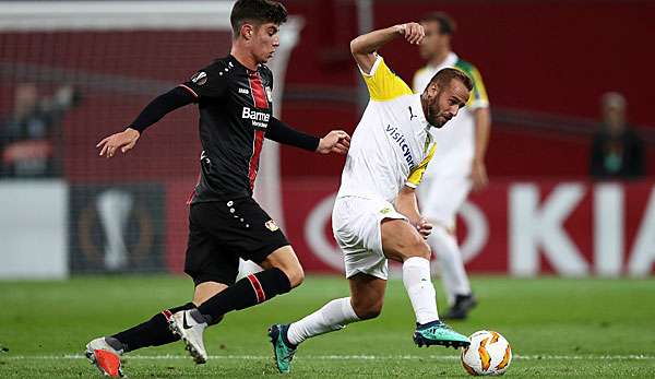 Holte gegen AEK Larnaka erneut für Bayer 04 die Kohlen aus dem Feuer: Kai Havertz.