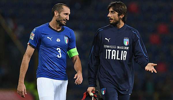 Giorgio Chiellini trifft mit Italien auf die Ukraine.