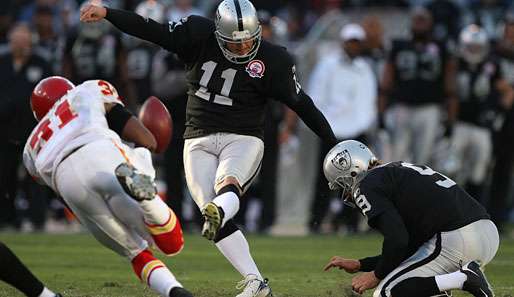 Raiders-Kicker Sebastian Janikowski gehört zu den Besten seiner Zunft