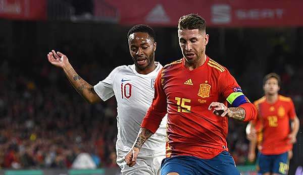 Sergio Ramos erregte mit einer Aktion gegen Raheem Sterling die Gemüter