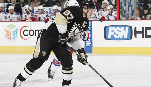 Sidney Crosby gelang gegen die New York Rangers sein vierter Hattrick in seiner NHL-Karriere