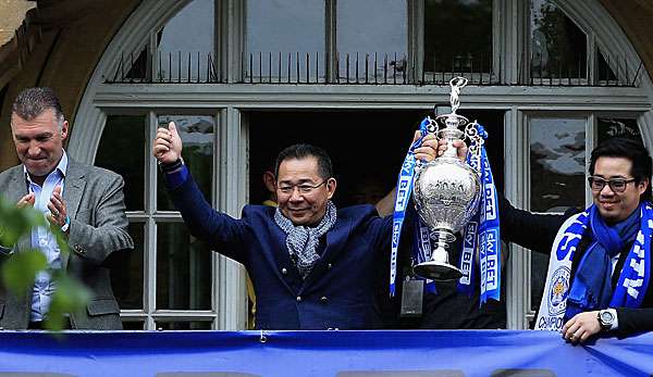 Vichai Srivaddhanaprabha feierte mit Leicester City in der Saison 2015/16 den Premier-League-Titel.