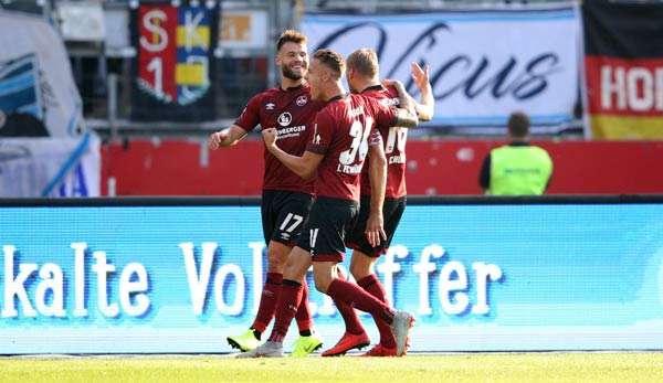 Der 1. FC Nürnberg holte am Wochenende einen Punkt gegen Frankfurt. 