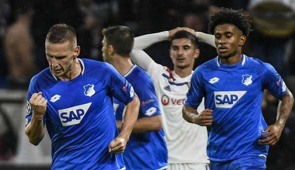 Die TSG Hoffenheim spielte in Lyon 2:2.