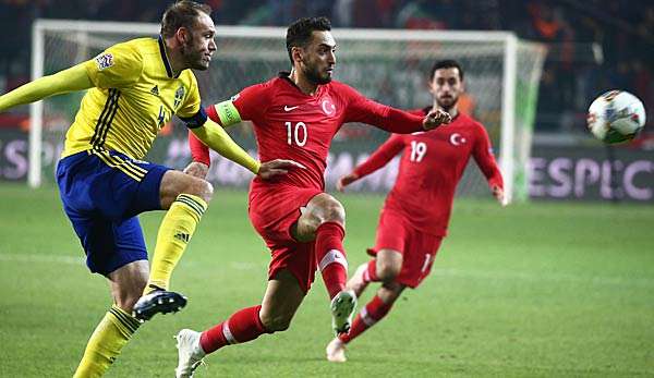 Die Türkei verlor in der Nations League gegen Schweden mit 0:1. 