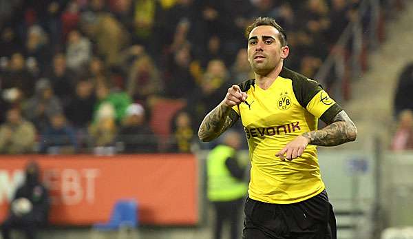 Paco Alcacer bejubelt sein Tor zum zwischenzeitlichen 1:0.