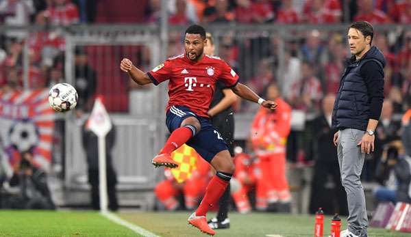 Serge Gnabry (li.) und Niko Kovac (re.)