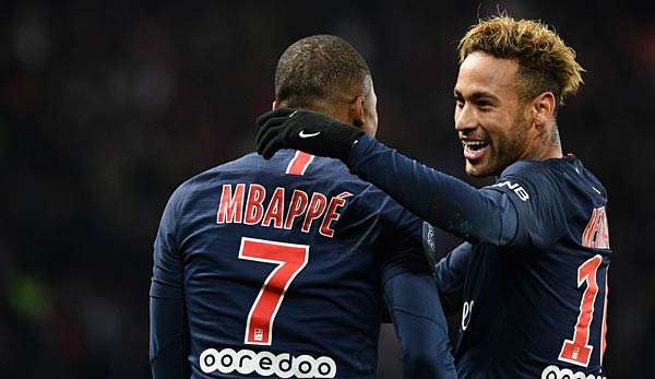 Kylian Mbappe und Neymar spielen bei Paris Saint-Germain.