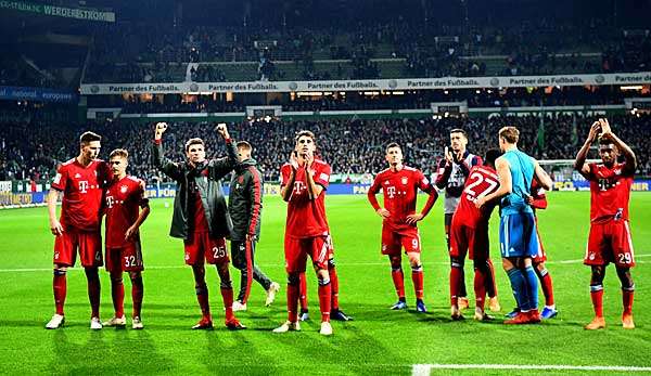 Beim FC Bayern war nach dem Arbeitssieg in Bremen die Erleichterung groß.