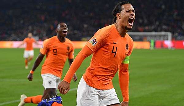 Virgil Van Dijk trifft mit der Niederlande im Nations-League-Halbfinale auf England. 