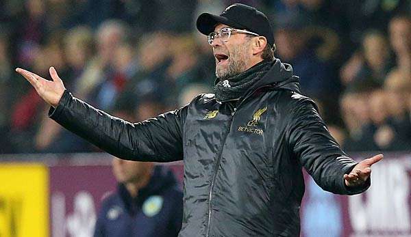 Klopp ist über die Gangart von Burnley verärgert. 