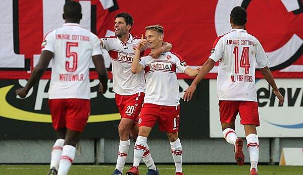 Energie Cottbus will auch heute wieder jubeln.