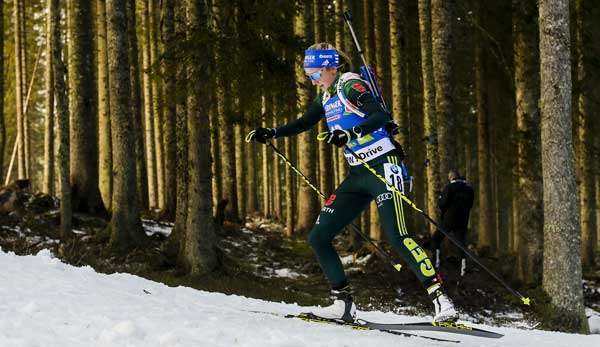 Franziska Preuß präsentiert sich in starker Frühform und war im Sprint von Pokljuka erneut beste Deutsche.