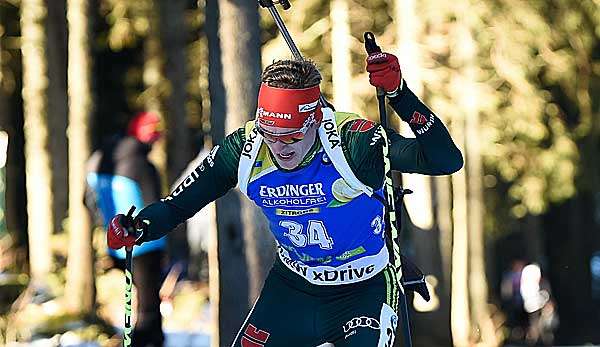 Benedikt Doll belegte beim Sprint in Hochfilzen Platz 3.