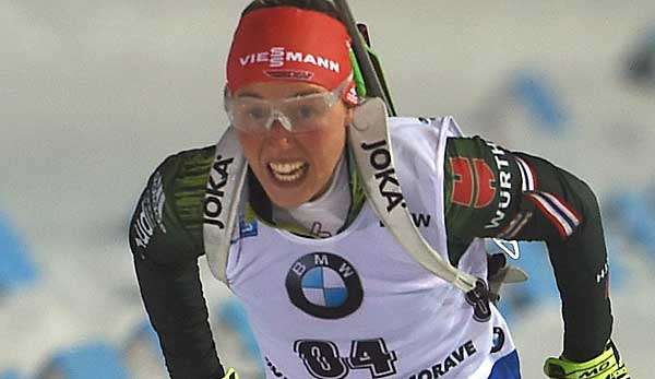 Laura Dahlmeier kam bei der Verfolgung in Nove Mesto als Fünfte ins Ziel.
