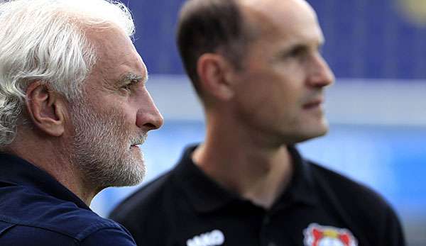 Gehen künftig getrennte Wege: Leverkusens Sportchef Rudi Völler und Heiko Herrlich.