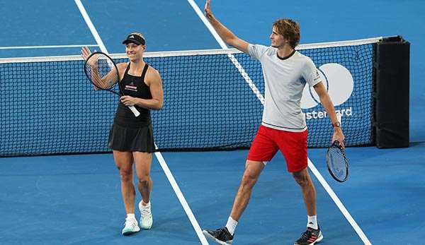 Angelique Kerber (li.) und Alexander Zverev (re.)