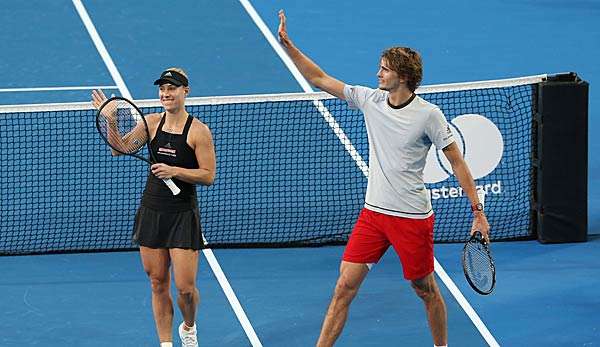Alexander Zverev und Angelique Kerber stehen im Finale beim Hopman Cup. 