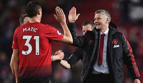 Ole Gunnaer Solskjaer sorgt für gute Stimmung bei Manchester United.