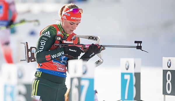 Denise Herrmann verpasste mit der deutschen Damen-Staffel den Heimsieg in Oberhof.