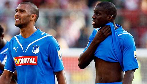 Marvin Compper (l.) und Demba Ba sind an der Schweinegrippe erkrankt