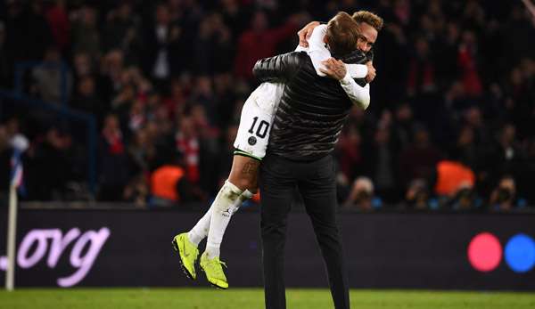 Thomas Tuchel und Neymar: Ein Herz und eine Seele.