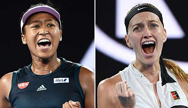 Naomi Osaka und Petra Kvitova treffen im Finale der Australian Open 2019 aufeinander.