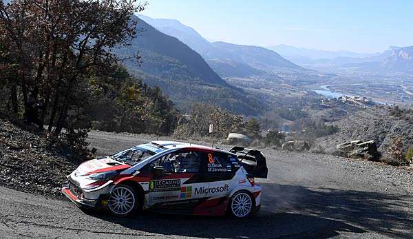 Ott Tanak und Martin Jarveoja im Toyota Yaris WRC.