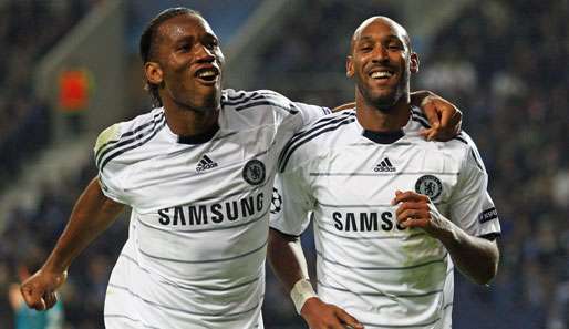 Zusammen schossen sie bereits 17 Saisontore: Didier Drogba (l.) und Nicolas Anelka vom FC Chelsea