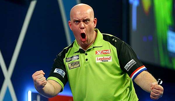 Michael van Gerwen trifft heute auf Jonny Clayton.