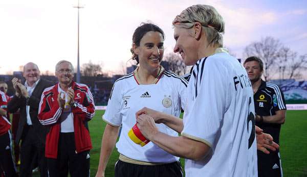 Birgit Prinz (l.) und Doris Fitschen stehen unter anderem in der Gründungself der Frauen.