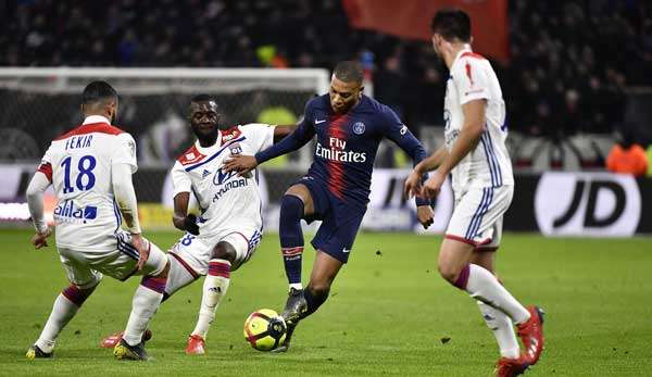 Kylian Mbappe machte gegen Olympique Lyon fast keinen Stich.