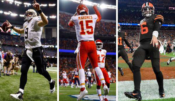 Drew Brees, Patrick Mahomes und Baker Mayfield wollen die Patriots entthronen.