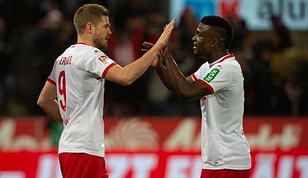 Jhon Cordoba traf gegen St. Pauli dreifach.
